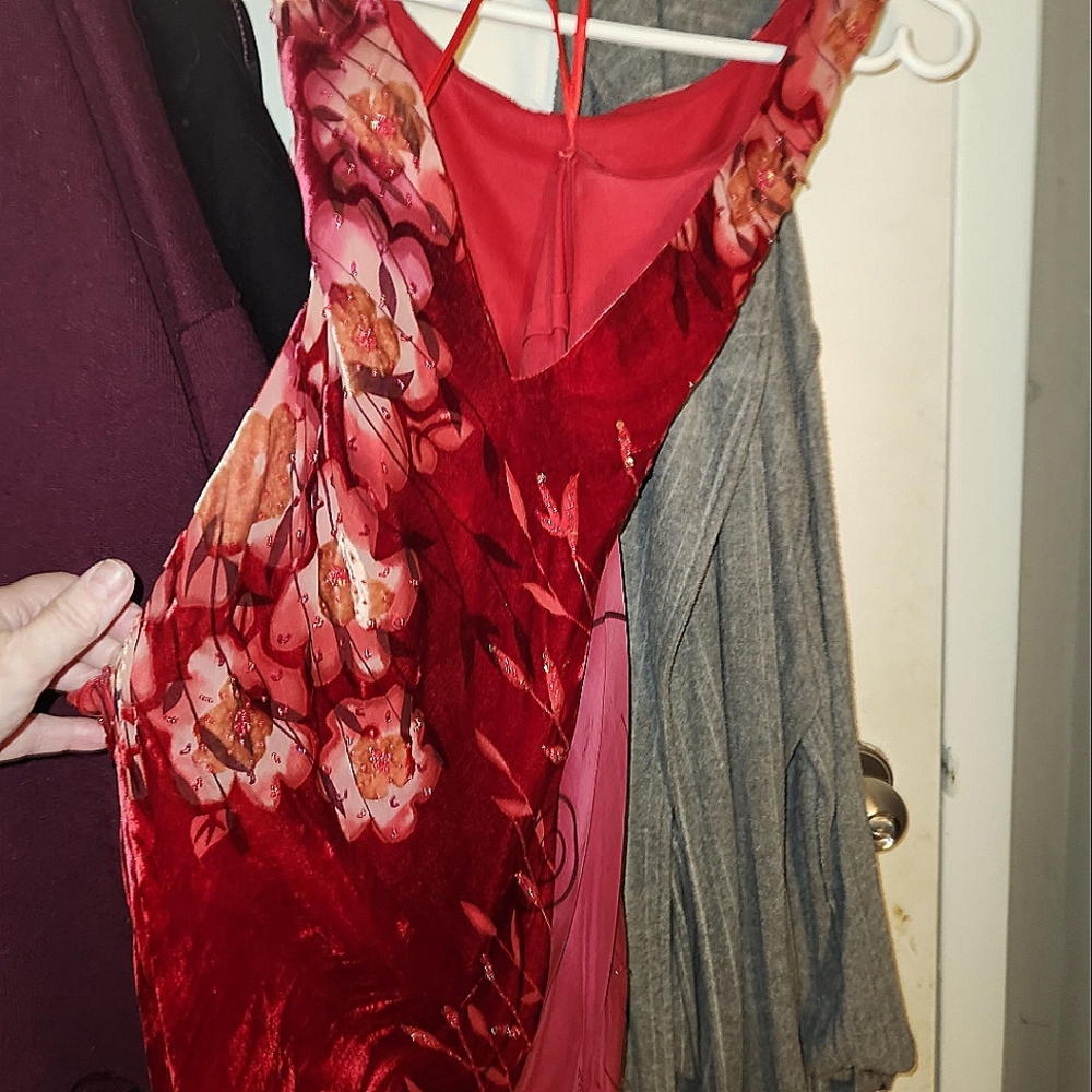 Floor Length Formal 100% silk dress